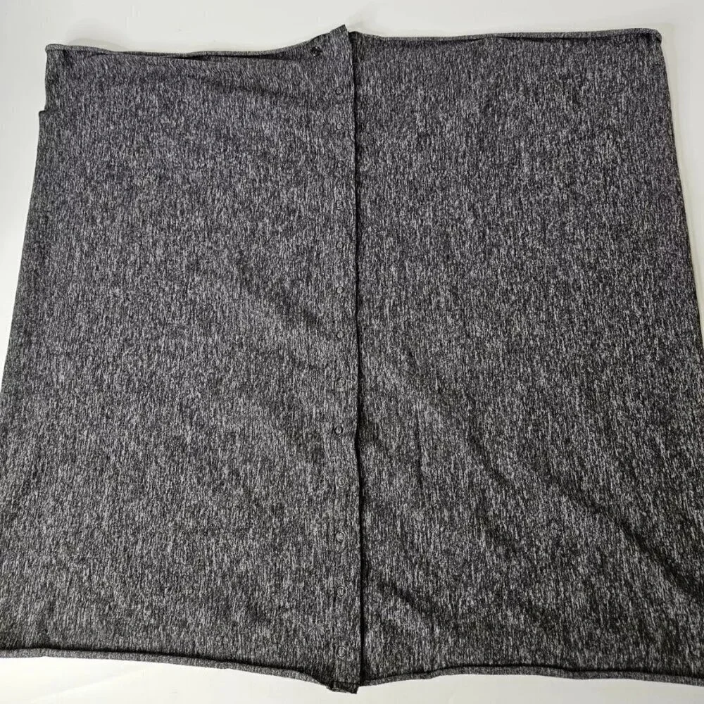 Lululemon Vinyasa Rulu Scarf Wrap Infinity Heathered Grey Reversible Preppy OS